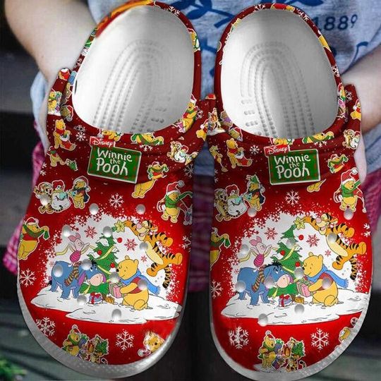Winnie The Pooh Cartoon Clog Shoes, Clogs Shoes For Men Women and Kid