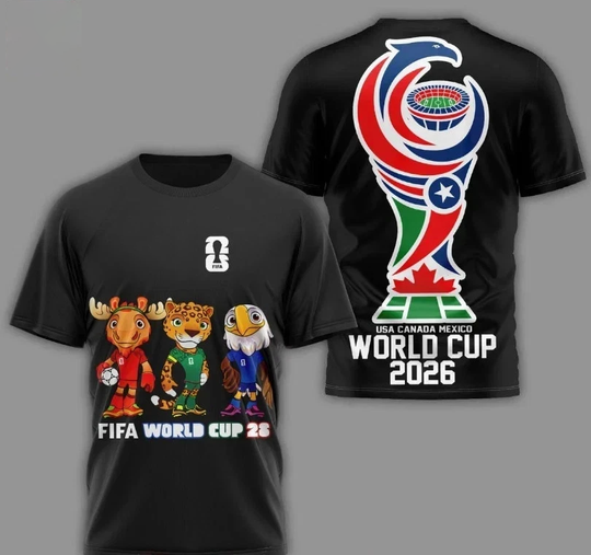 World Cup 2026 3D T-Shirt