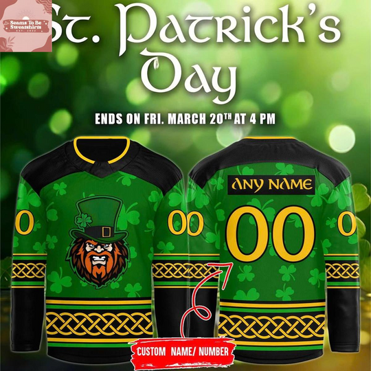 Macon Mayhem x St. Patrick’s Day 2026 Personalized Hockey Jersey