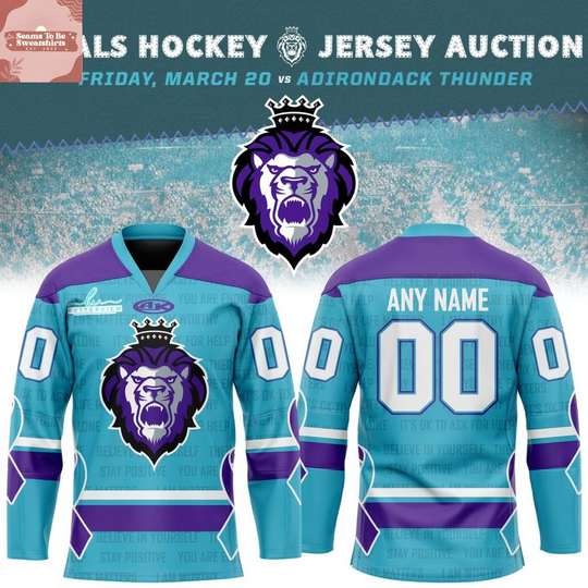 Discover Reading Royals x Mental Health & Recovery Night 2026 Personalized Hockey Jersey
