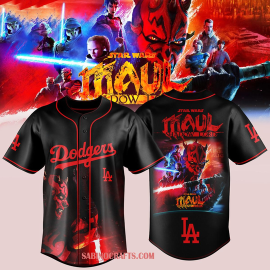 Discover Los Angeles Dodgers Star Wars The Age of Maul Begins 2026 Baseball Jersey