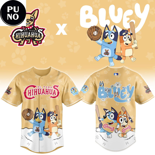 El Paso Chihuahuas x BlueyDad Night 2026 Baseball Jersey