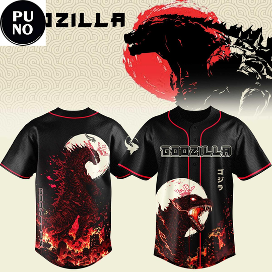 god zilla Minus Zero 2026 New Version Baseball Jersey
