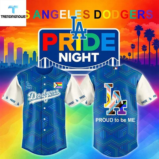Los Angeles Dodgers Pride Night 2026 Baseball Jersey