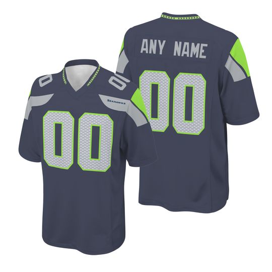 Men's Seahawkss #5 Jason Myers College Navy Game Jersey S-3XL NWT