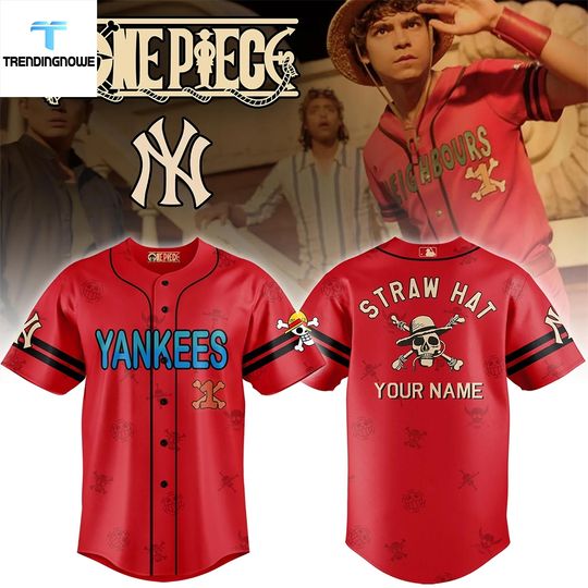 New York Yankees One Piece Live Action Luffy Neighbours Jersey 2026