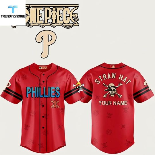 Philadelphia Phillies One Piece Live Action Luffy Neighbours Jersey 2026