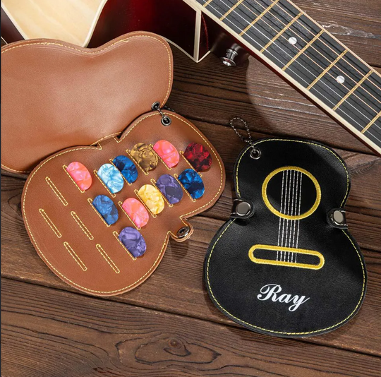 Explore Leather Guitar Pick Holders