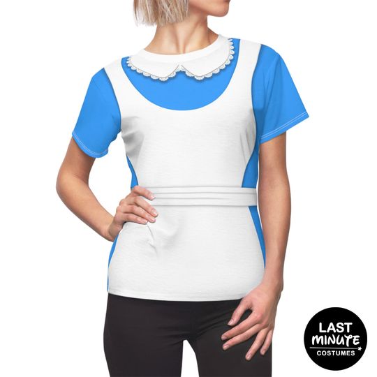 Alice Women Shirt, Alice in Wonderland Costume, Alice Costume, Disney Princess Shirt, Disney Shirt for Women, Disney Costume, Disney Cosplay