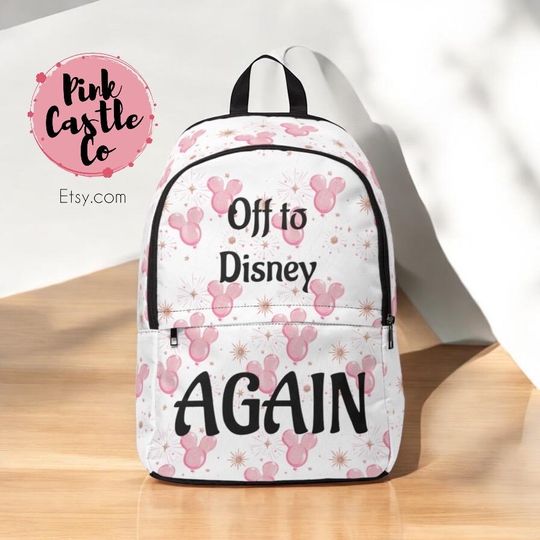 Discover Disney Travel Backpack  Nylon Fabric Pack, Vacation Rucksack
