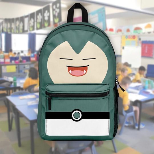 Discover Sn Lax PKM Backpack, Sn Lax School Bag, Cute Character Shoulder Bag, Travel Bag, Anime Lover Gift, Anime Gift Bag, Birthday Gift