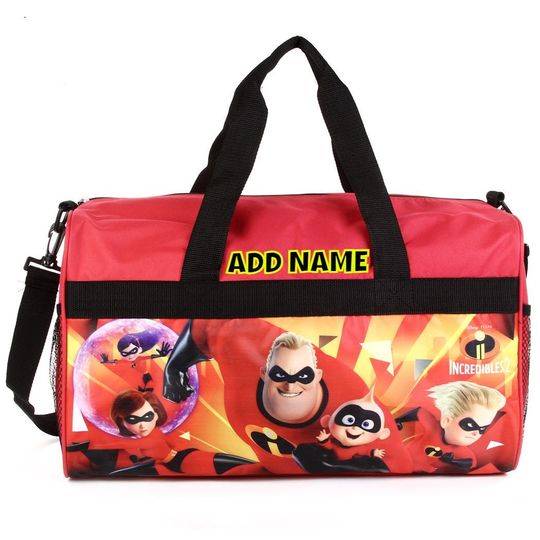 Discover Personalized Duffel Bag for Kids - Travel, Sleepover Overnight Bag Featuring The Incredibles