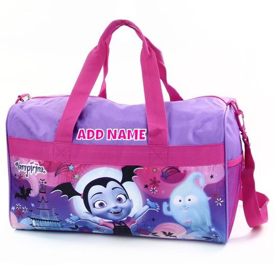Discover Personalized Duffel Bag for Kids - Travel, Sleepover Overnight Bag Featuring Vampirina