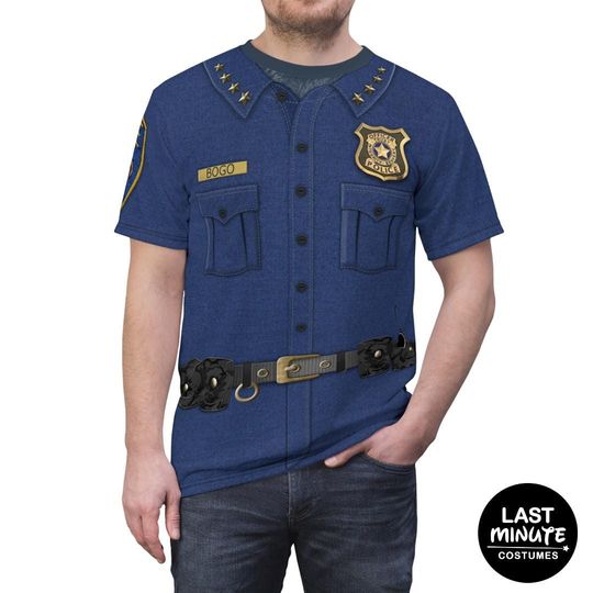 Discover Chief Bogo Police Chief Shirt, Zootopia Costume, Uniform Costume, runDisney Shirts, Disney Cosplay, Animal Kingdom Outfit, Disney World Trip