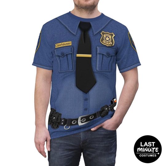 Discover Clawhauser Police Shirt, Zootopia Costume, Uniform Costume, runDisney Shirts, Disney Cosplay, Animal Kingdom Outfit, Disney World Trip