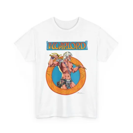 Warlord T-Shirt - Mike Grell Art - Skartaris - Travis Morgan - DC Comics 1970s