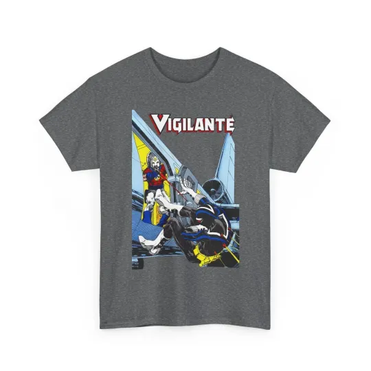 Vigilante Vs Peacemaker T-Shirt - Mike Grell Art - Adrian Chase - DC Comics
