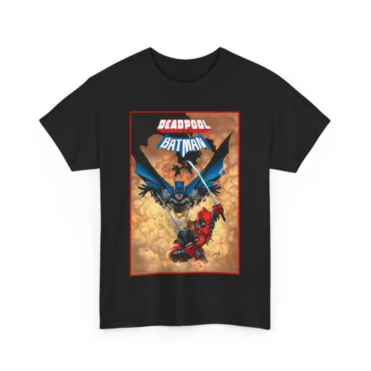 Deadpool & Batman T-Shirt - Greg Capullo Art - DC & Marvel Comics - Crossover