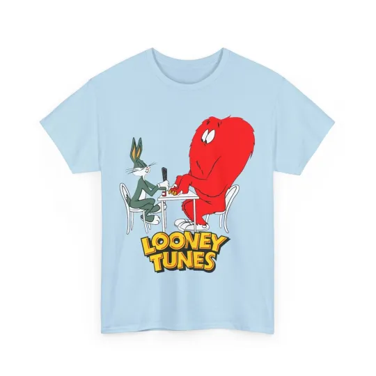Discover Bugs Bunny & Gossamer T-Shirt - Looney Tunes Cartoon, Monster Getting a Manicure
