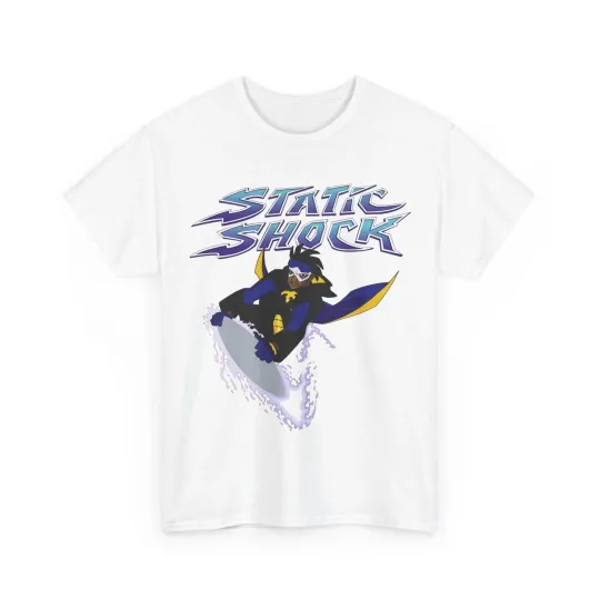 Discover Static Shock T-Shirt - Milestone Comics - WB - DC Comics - Virgil Hawskin