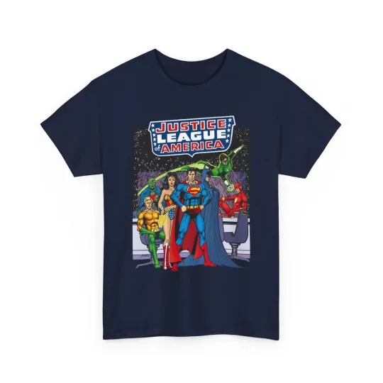 Discover Justice League T-Shirt - George Perez Art - Flash, Green Lantern, Wonder Woman