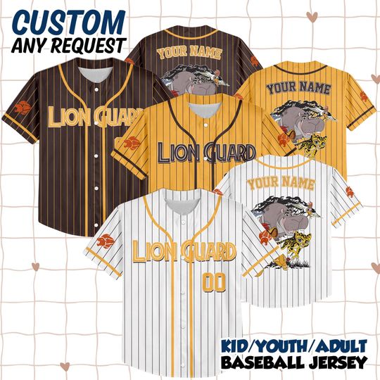 Discover The Lion Guard Jersey Shirt, Disney The Lion Guard Baseball Jersey, The Lion Guard Shirt