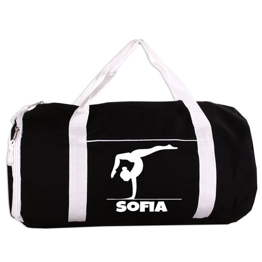 Discover Personalized Gymnastics Duffel Bag, Sport Roll Bag, Custom Text