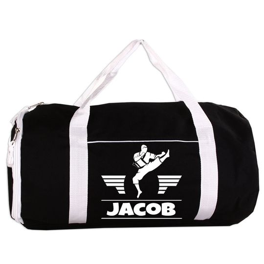 Discover Martial Arts Sport/Gym Roll Duffel Bag Personalized with Name, Team Name, Slogan, Studio or text of your choice