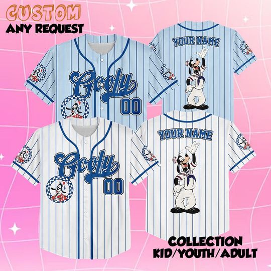Discover Personalized Goofy Cruise Sailor Baseball Jersey, Disney Mickey and Friend Baseball Shirt