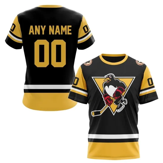 Discover Wilkes-Barre Scranton Penguins A.H.L Hockey 2024 Home Personalized T-Shirt XS-5XL