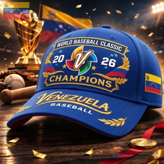 Discover World Baseball Classic Venezuela Champions Classic Cap - Print Hat, One Size