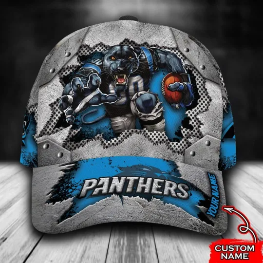 Discover football Team Carolina Football Panthers Mascot Custom Classic cap