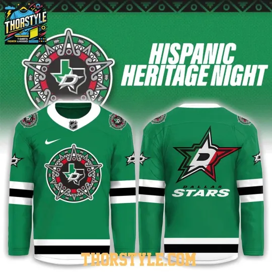 Discover Personalized Dallas Starss Hispanic Night 2026 Noche Mexicana Hockey Shirt