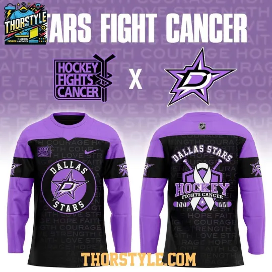 Discover Personalized Dallas Starss Fights Cancer 2026 Night Hockey Shirt Men's Fan Gear