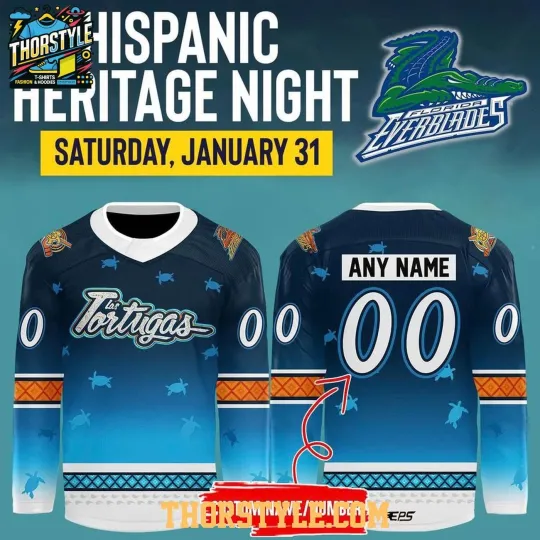 Discover Personalized Florida Everbladess 2026 Hispanic Night Hockey Shirt Men's Fan Gear