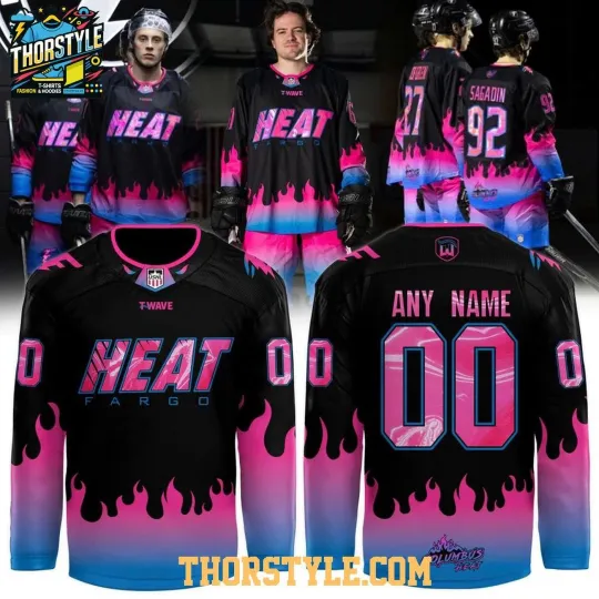 Discover Personalized Fargo Force Heat 2026 Night Hockey Shirt Men's Fan Gear Unisex Fit