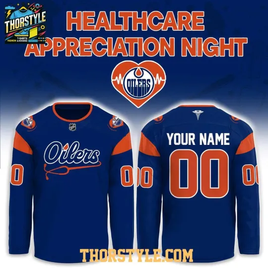 Discover Personalized Edmonton Oilerss x Healthcare Appreciation Night 2026 Hockey Shirt