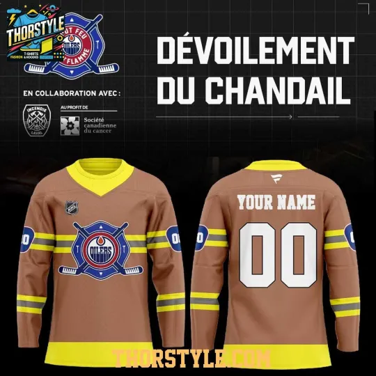 Discover Personalized Edmonton Oilerss Firefighter Tout Feu Tout Flamme 2026 Hockey Shirt