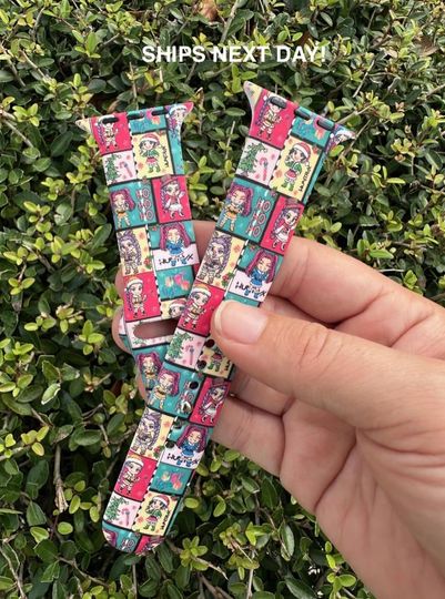 Discover KPop Christmas Apple Watchband: Printed Silicone Band