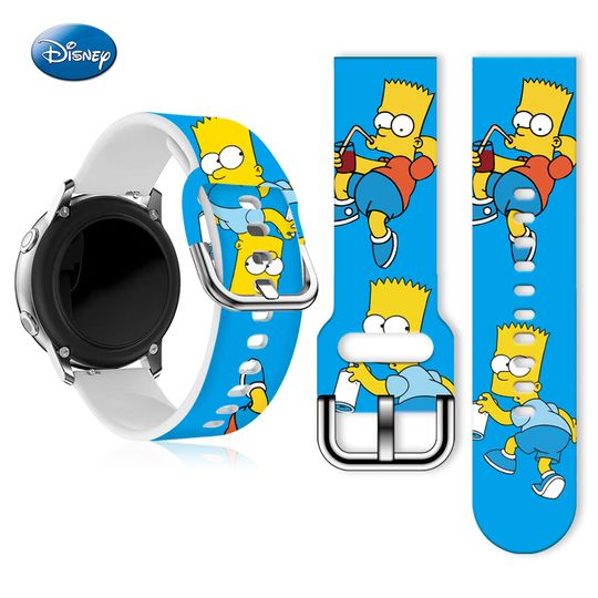 Discover Disney Simpson 20mm Printed Strap for Samsung Galaxy Watch 7/6 40mm 44mm Band Replaceable Bracelet for Amazfit Balance 5Pro 45mm
