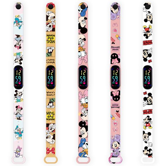 Discover Disney Mickey Printed Band for Xiaomi Mi Band 10 Wrist Strap Replaceable Bracelet for Mi Band 9 8 Wristband Watchband for Gift