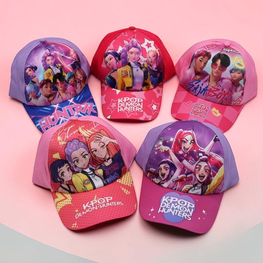 KPOP HUNTERS Kids Baseball Cap  Cute Kpop Demon Hunters Hat for Girls & Boys