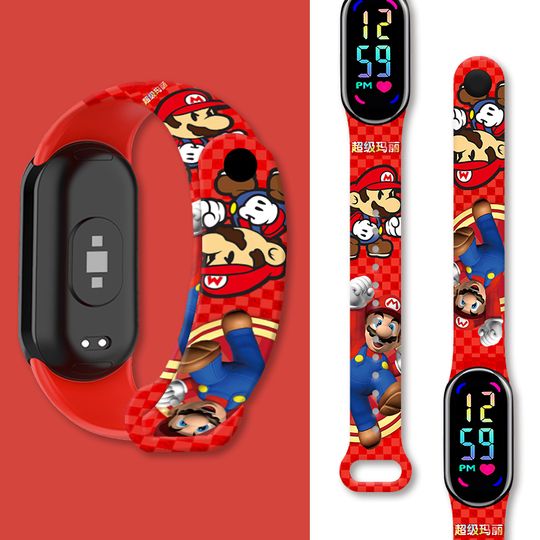 Discover Mario Printed Wristband for Xiaomi Mi Band 10 9 8 Sport Watchband Replaceable Bracelet for Mi Band 9 8 Smart Bracelet