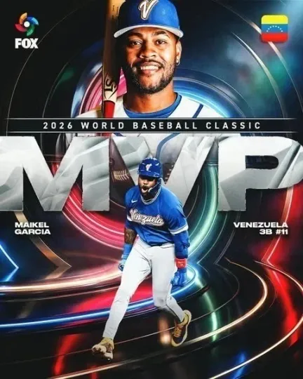 Discover Maikel Garcia WBCC 2026 MVP Poster Venezuela World Baseball Classic Art Print