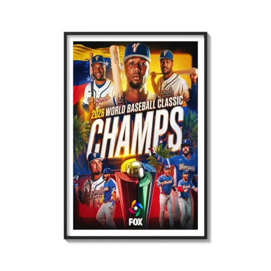 Discover Congrats Venezuela Won World Baseball Classic 2026 Champions Poster