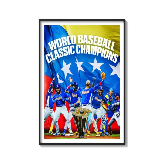 Discover Venezuela World Baseball Classic Champions 2026 For The First Time Poster
