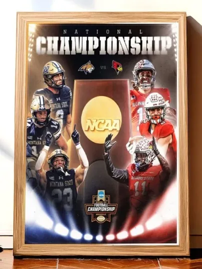 Discover 2025 NCAA Football National Championship Nashville Montana St vs Illinois Poster