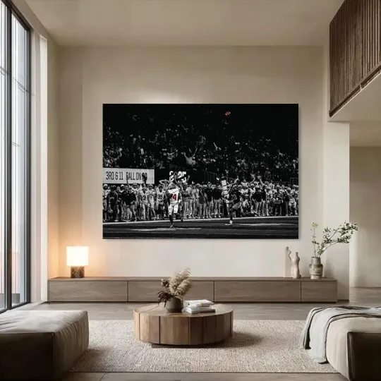 Discover American Football Game Winning Catch Sports Action Poster