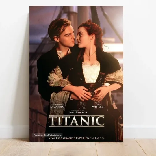 Discover Titanic 1997 Leonardo DiCaprio Kate Winslet Movie Poster