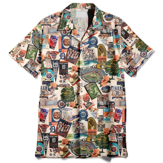 Detroit Tigers Where The Sun Meets Vintage Dreams Hawaiian Shirt